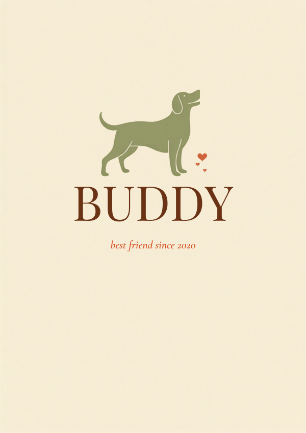 Personalized pet art example